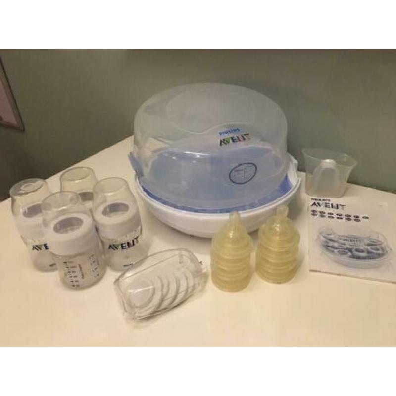 Philips Avent Magnetron Sterilisator + Avent flessenset