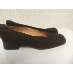 Originele WAARDIJK schoenen bruin suede mt 38