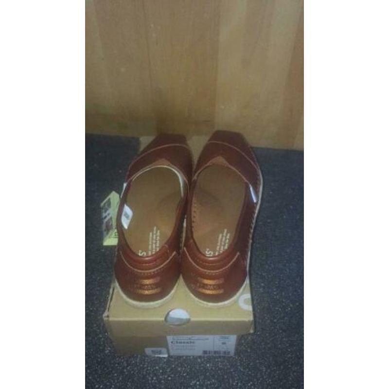 Toms classic cognac leer maat 38,5 nieuw