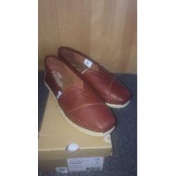 Toms classic cognac leer maat 38,5 nieuw