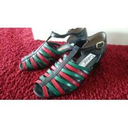 vintage retro kleurrijk sandalen van Gabor maat 5