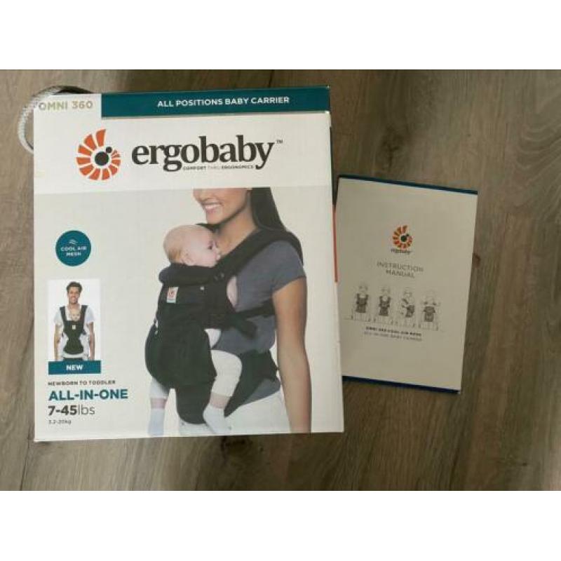 Nieuwstaat ergobaby omni 360 cool air draagzak