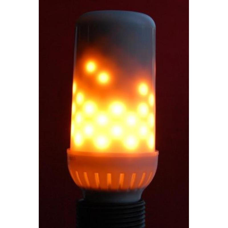 led vuurlamp firelamp E27fitting opaal / realistische fakkel