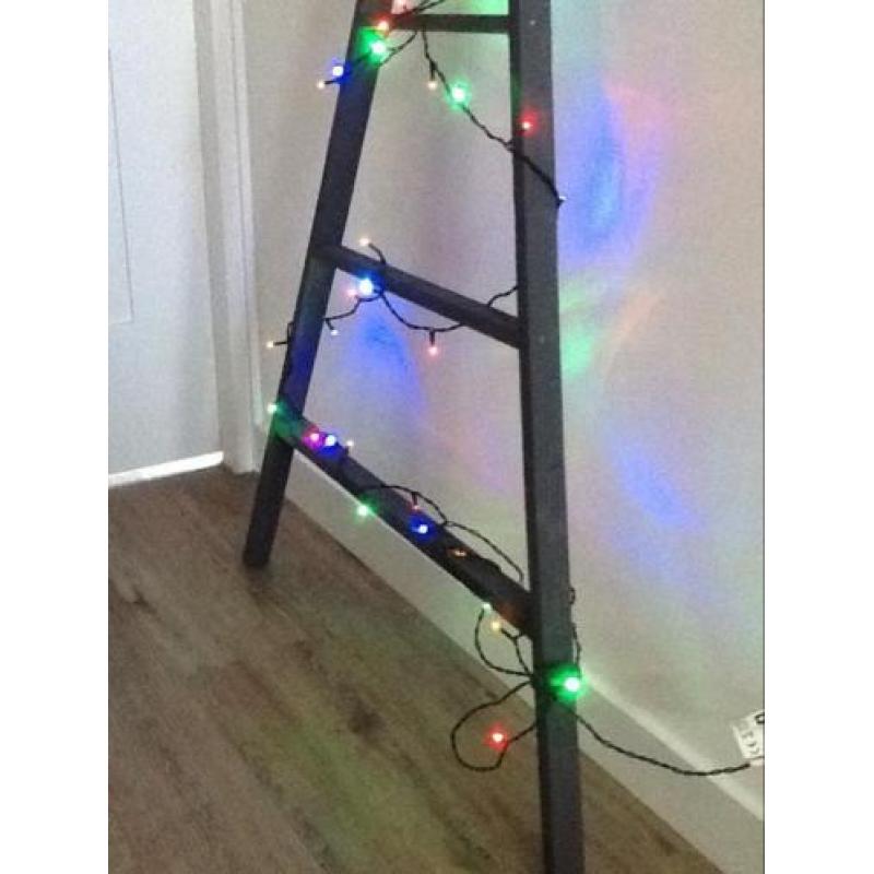 Houten kerstboom, landelijke stijl