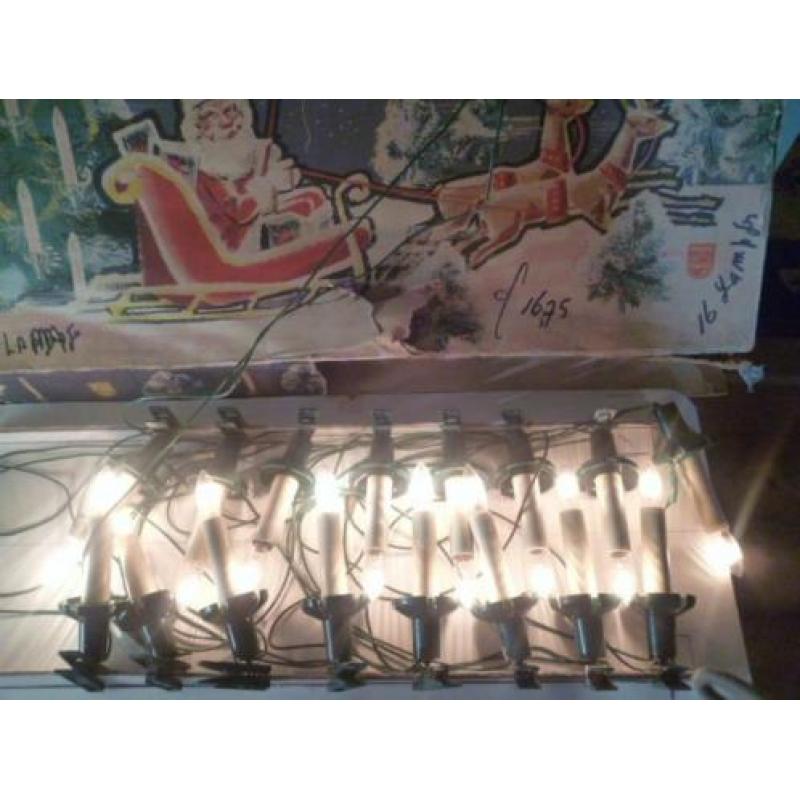 3 dozen antieke kerstverlichting