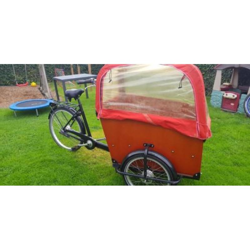 Te koop bakfiets Babboe Big,incl Huif, baby-schaal, pyjama